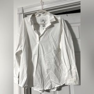 Womens collared pull over dress shirt